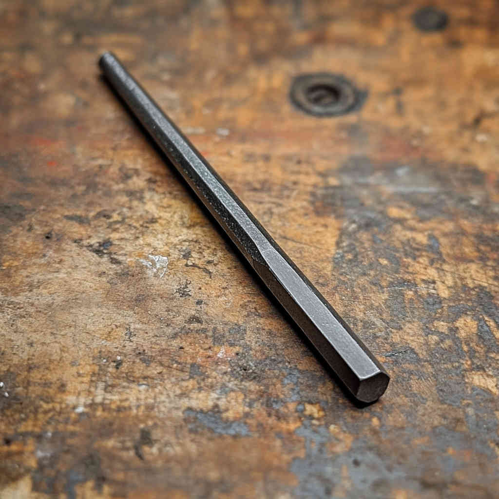 Carbide nail bit with long blade and straight cylinder