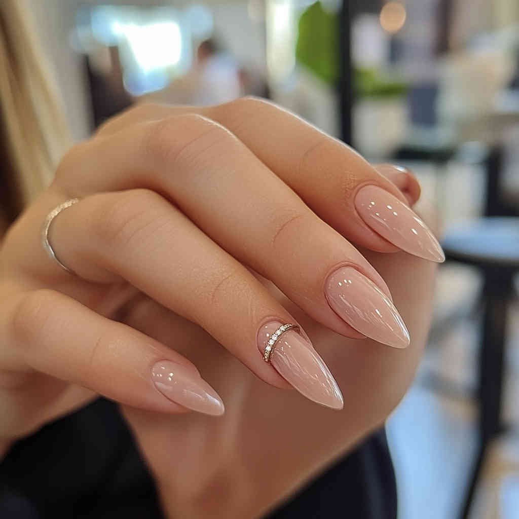 Satisfied Client with Perfect Nails