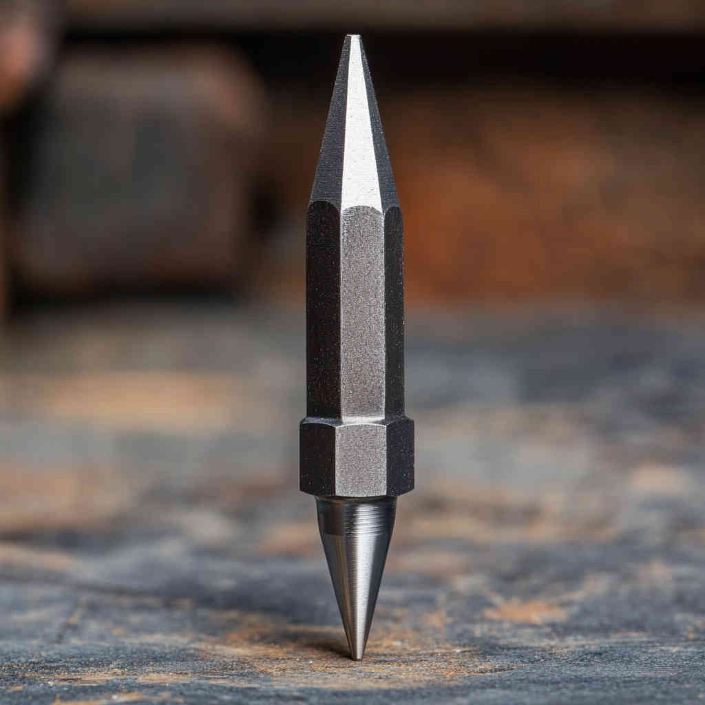 Carbide nail bit with inverted cone shape