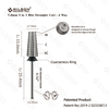 WILSON 5 in 1 Straight 2 Way Nail Bur user-friendly Nail Drill Bit Popular Polishing Carbide Nail Bit