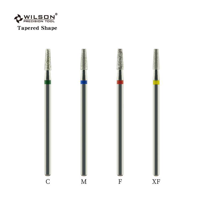 Tapered Shape Carbide Nail Surface Cleaner Nail Shaping Tool with 7mm Flute Length Various Grits Customized Logo Available--Remove the Cuticle