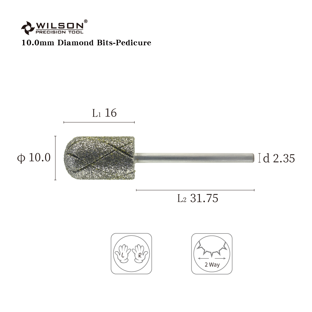 Diamond Bits - Pedicure Hot Sale nail drill Customized nail bur Efficient and Stable diamond nail bits