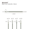 Hollow Cutter Toothed Bits - Pedicure Uncoated Callus Treatment nail bit Multiple Vibration carbide nail bit