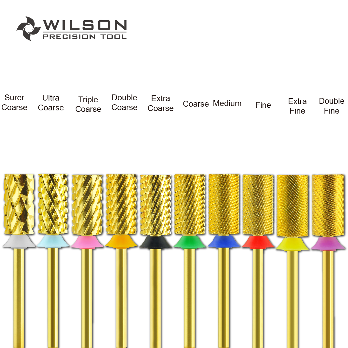 WILSON Large Barrel Bits -nail drill bits For manicure nail accessories Remove gel carbide Manicure tool