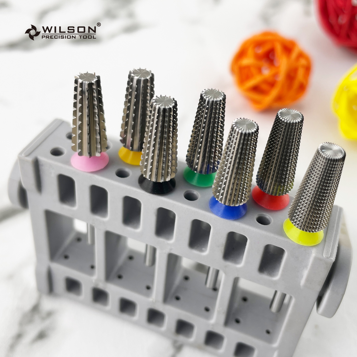 WILSON 5 in 1 Straight 2 Way Nail Bur user-friendly Nail Drill Bit Popular Polishing Carbide Nail Bit