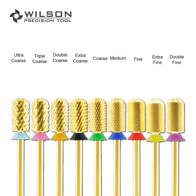 WILSON Large Barrel Smooth Top Bits Nail drill bits Remove gel carbide Manicure tool Nail accessories 