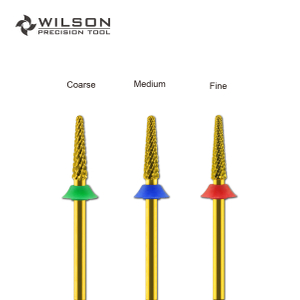 WILSON Small Cone Bits Well Sun Portable Nail Bur Professional Manicure Tools all in 1 Carbide nail bit