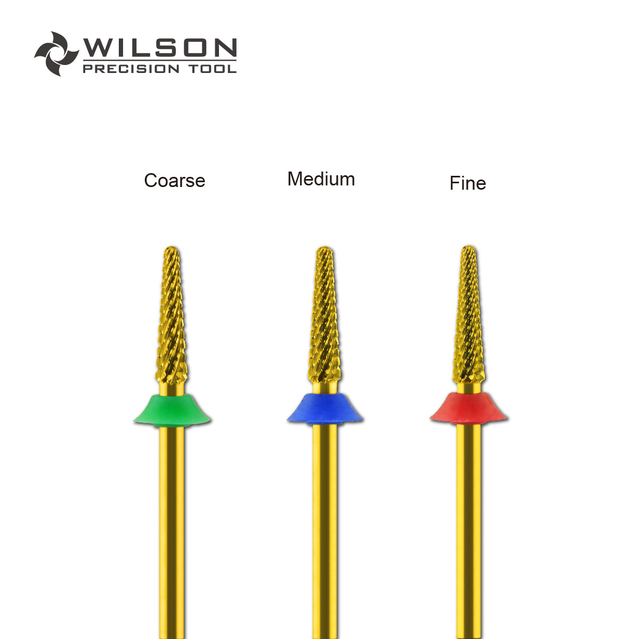 WILSON Small Cone Bits Well Sun Portable Nail Bur Professional Manicure Tools all in 1 Carbide nail bit