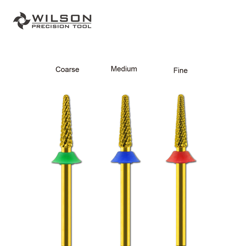WILSON Small Cone Bits Well Sun Portable Nail Bur Professional Manicure Tools all in 1 Carbide nail bit