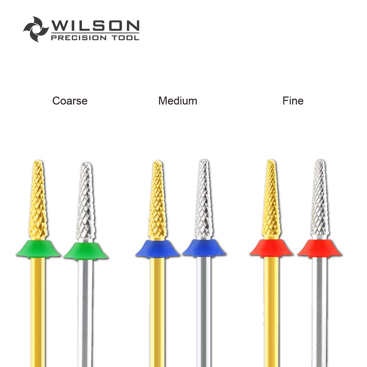 WILSON Small Cone Bits Well Sun Portable Nail Bur Professional Manicure Tools all in 1 Carbide nail bit