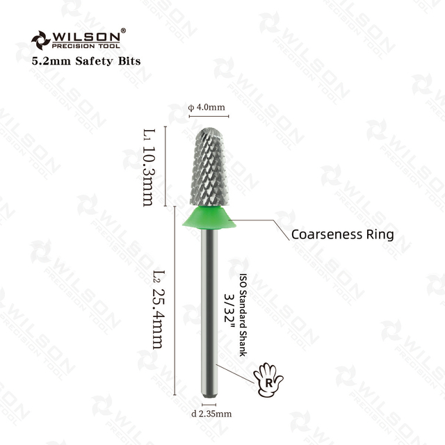  5.2 Safety Bits broca de seguridad para uñas, herramienta de manicura de carburo de gel, gran oferta, envío gratis