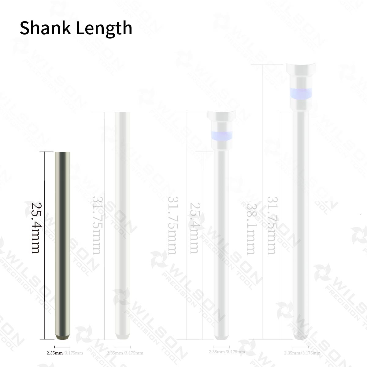 WILSON 5 in 1 Straight 2 Way Nail Bur user-friendly Nail Drill Bit Popular Polishing Carbide Nail Bit