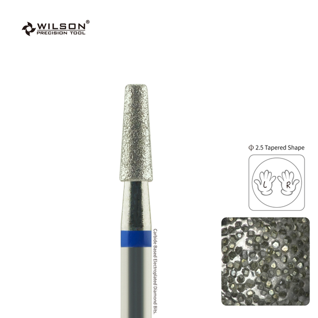 Tapered Shape Carbide Nail Surface Cleaner Nail Shaping Tool with 7mm Flute Length Various Grits Customized Logo Available--Remove the Cuticle
