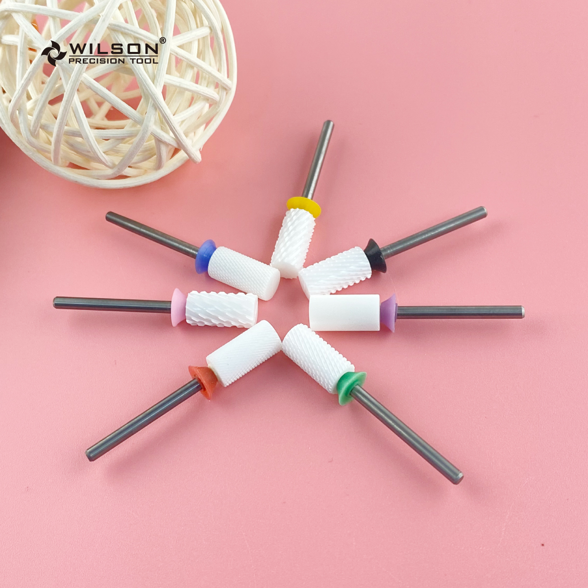 WILSON 5 in 1 Cross Cut Nail drill bits nail tools nail lathe strawberries Manicurenail lathe strawberries