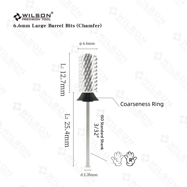 WILSON Small Rounded Top Bits-Nail drill bits Remove gel carbide Manicure tool Nail accessories Hot sale