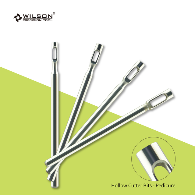 Hollow Cutter Toothed Bits - Pedicure Uncoated Callus Treatment nail bit Multiple Vibration carbide nail bit