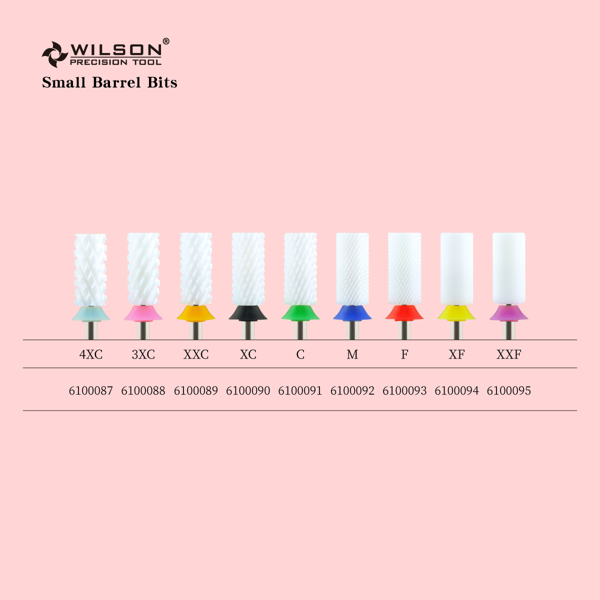 WILSON 5 in 1 Cross Cut Nail drill bits nail tools nail lathe strawberries Manicurenail lathe strawberries