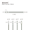Hollow Cutter Toothed Bits - Pedicure Uncoated Callus Treatment nail bit Multiple Vibration carbide nail bit
