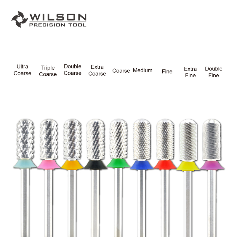 WILSON Small Barrel Smooth Top Bits-Nail drill bits Remove gel carbide Manicure tool Nail accessories