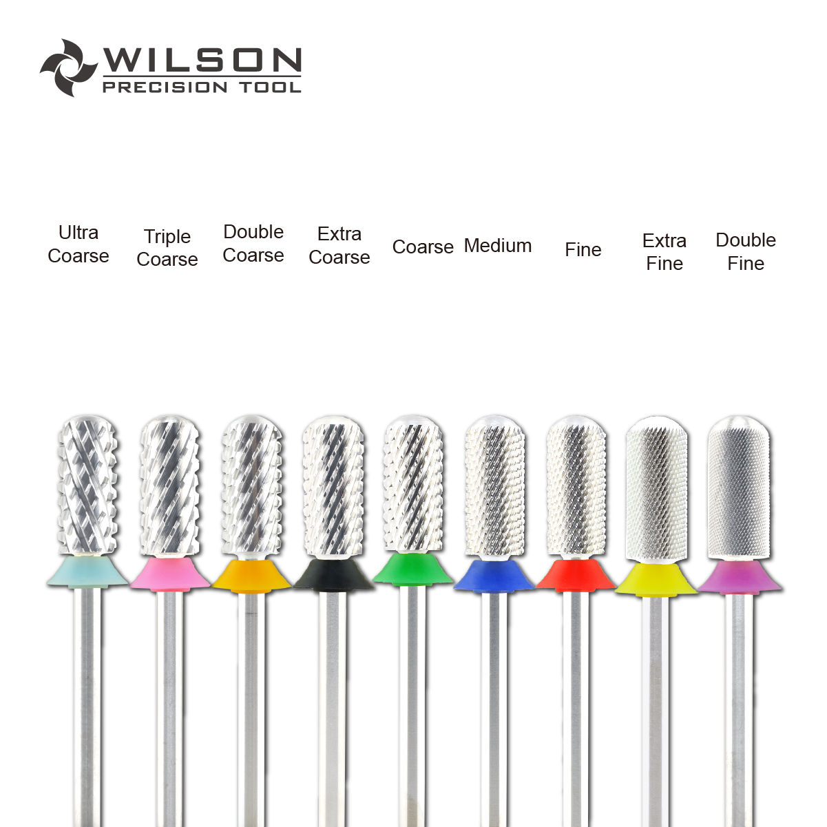 WILSON Small Barrel Smooth Top Bits-Nail drill bits Remove gel carbide Manicure tool Nail accessories