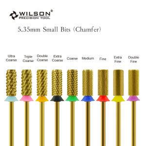 WILSON Small Barrel Bits Chamfer-Nail drill bits Remove gel carbide Manicure tool nails accessories Hot sale