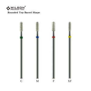 Rounded Top Barrel Shape carbide nail bit Hot Sale Cuticle Clean diamond nail bits-To remove dead skin in the lateral nail folds