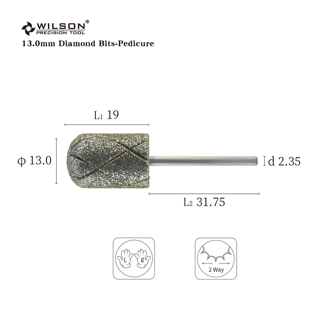 Diamond Bits - Pedicure Hot Sale nail drill Customized nail bur Efficient and Stable diamond nail bits