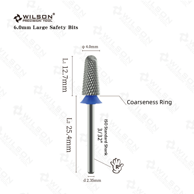 Nail drill bits Remove gel-(Large Safety Bit )- WILSON carbide Manicure tool Manicure tool Hot sale