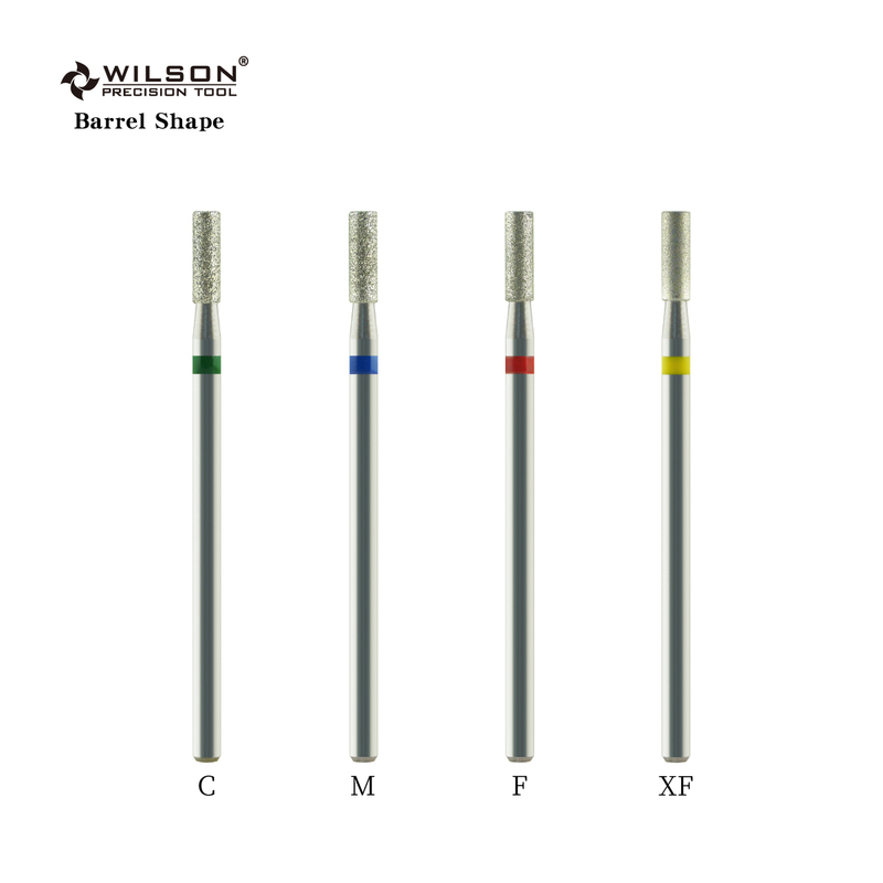 Barrel Shape nail bit Professional Tools for Cleaning Cuticle diamond nail bits No reviews yet--To lift the eponychium and clean underneath the nail