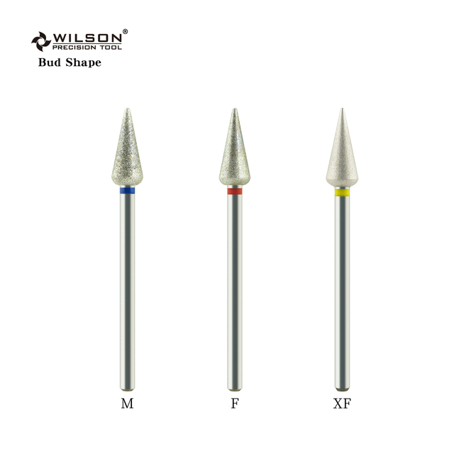 Bud Shape nail bit drill High Quality nail drill bits Wholesale Cuticle Clean diamond nail bits--To open up the eponychium