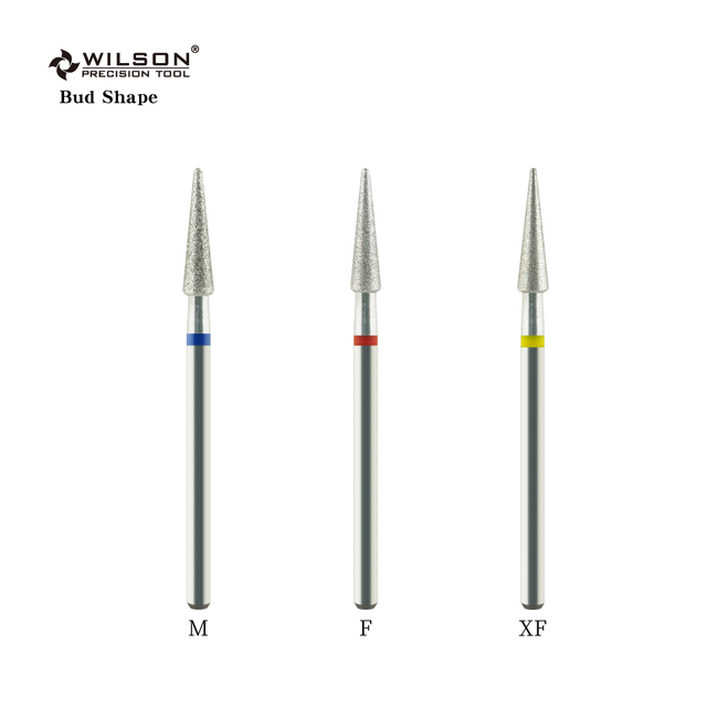 Bud Shape nail bit drill High Quality nail drill bits Wholesale Cuticle Clean diamond nail bits--To open up the eponychium