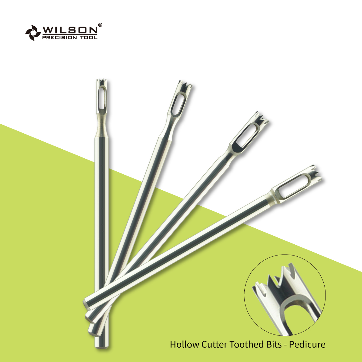 Hollow Cutter Toothed Bits - Pedicure Uncoated Callus Treatment nail bit Multiple Vibration carbide nail bit